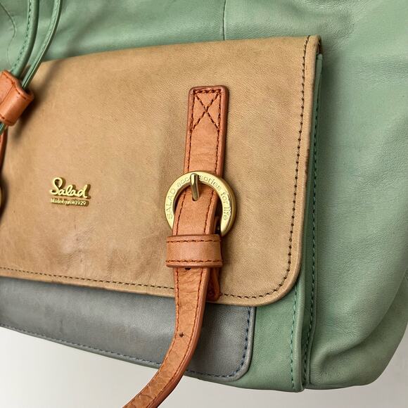 Salad Leather Convertible Backpack and Shoulder Bag main image 8